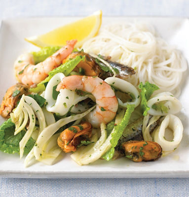 Seafood & Fennel Salad With Anchovy Dressing
