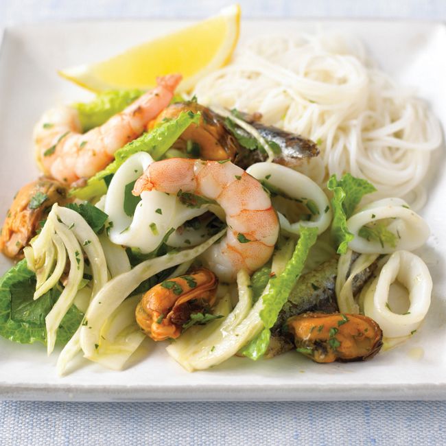 Seafood & Fennel Salad With Anchovy Dressing