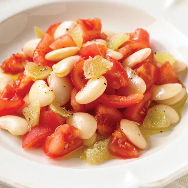 Butter Beans With Fresh Tomato & Lime