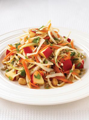 Carrot And Shredded Cabbage With Peanuts