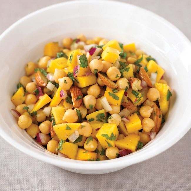 Curried Chickpeas With Mango