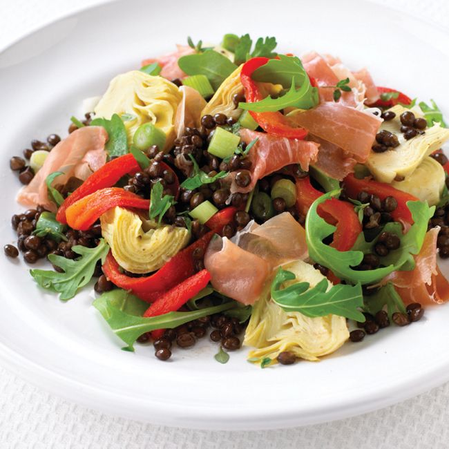 Lentils With Artichokes & Capsicums