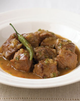 Pan-fried Lamb With Green Chillies