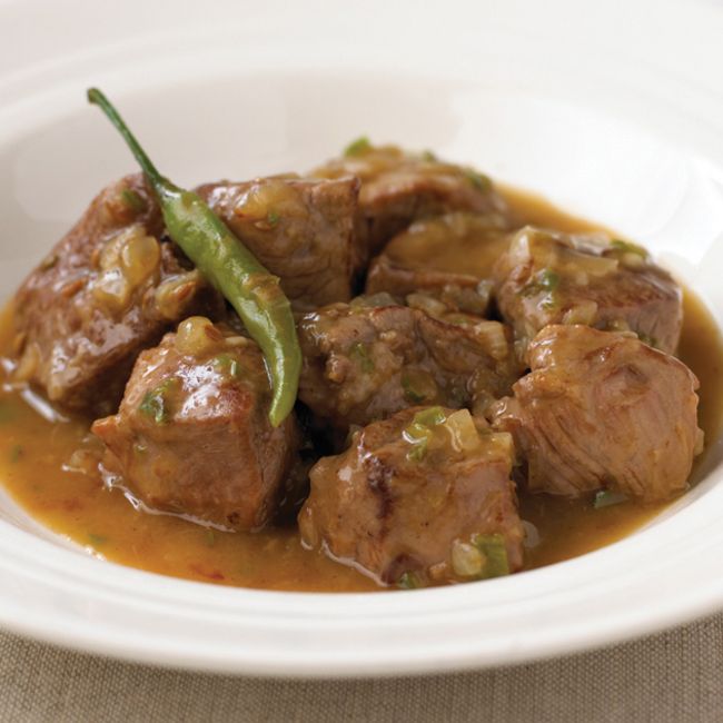 Pan-fried Lamb With Green Chillies