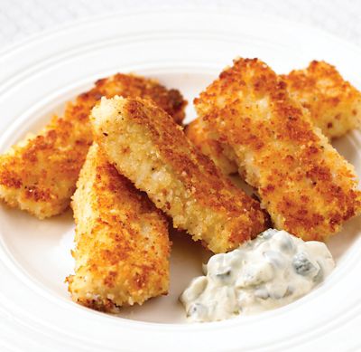 Fish Fingers With Chunky Tartar Sauce