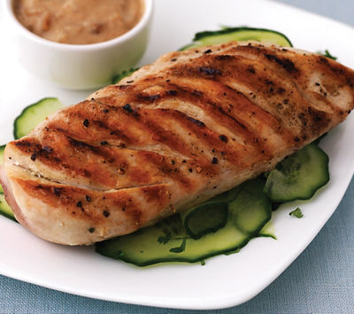 Griddled Chicken With Satay Sauce