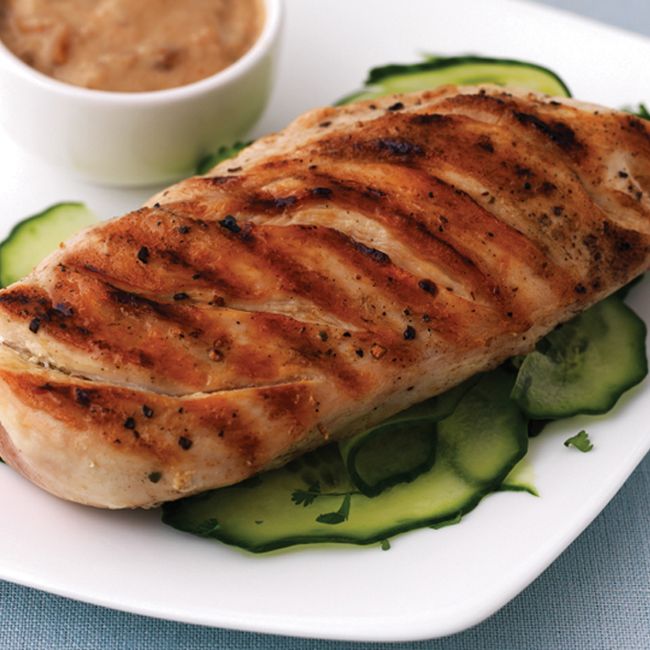 Griddled Chicken With Satay Sauce