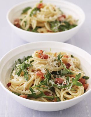 Pasta With Pancetta & Rocket