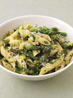 Pasta With Asparagus & zucchinis