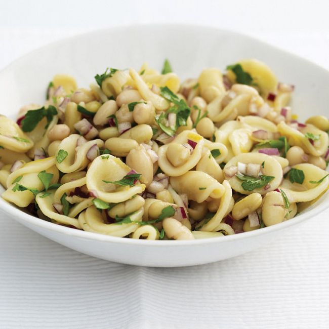 Pasta With Flageolet Beans, Parsley & Lemon