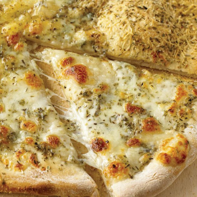 Pizza Bianca With Four Cheeses