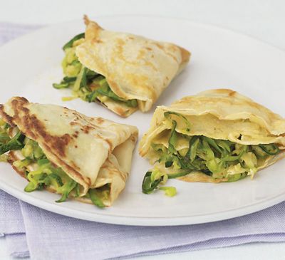 Pancakes With zucchinis & Emmental