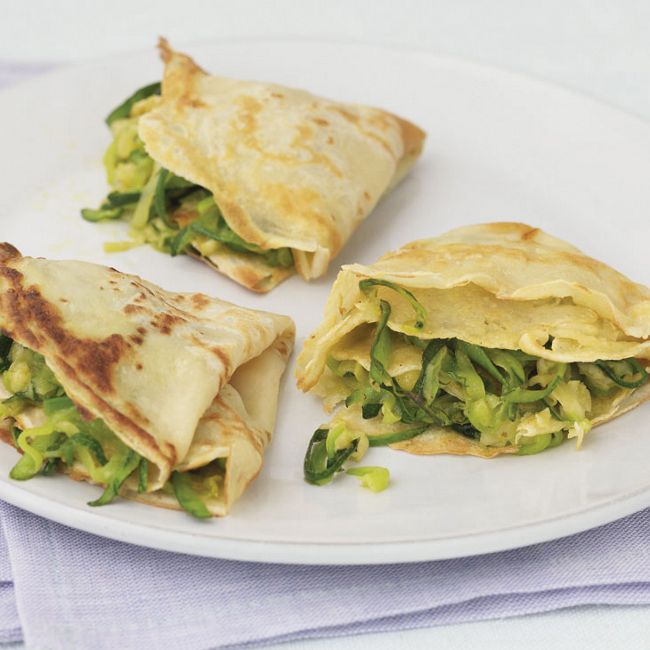 Pancakes With Zucchinis & Emmental