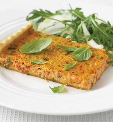 Roasted Red Pepper Tart