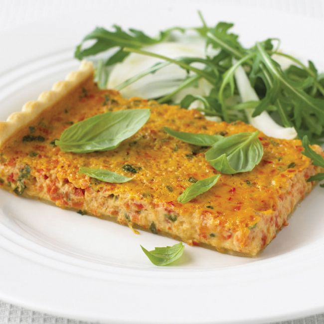 Roasted Red Capsicum Tart