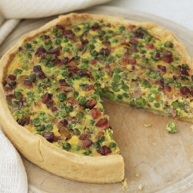 Pea & Pancetta Tart