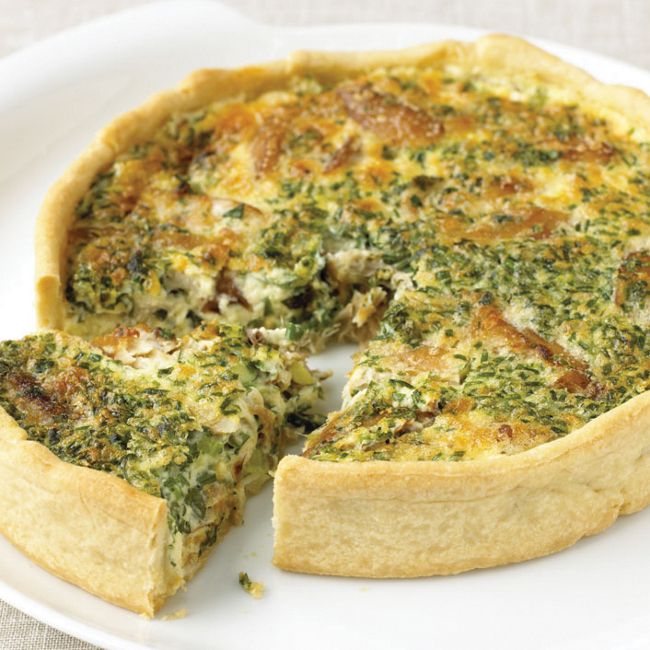 Smoked Mackerel & Spring Onion Tart