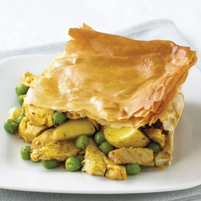 Chicken & Pea Filo Pie