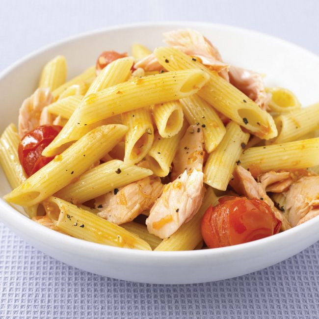 Salmon & Roasted Tomato Pasta