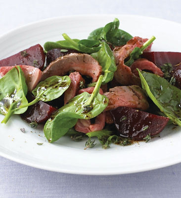 Beef With Beetroot & Spinach