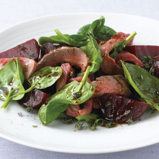 Beef With Beetroot & Spinach