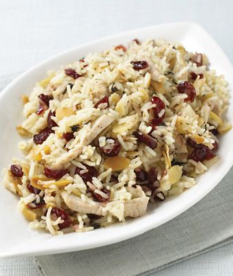 Turkey, Almond & Cranberry Pilaf