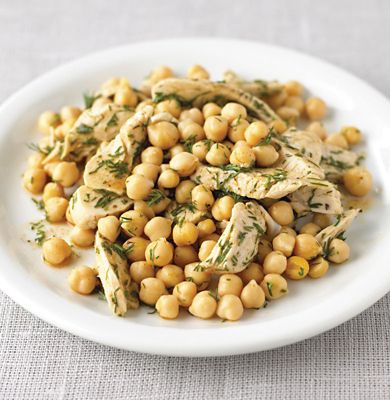 Warm Turkey & Chickpea Salad