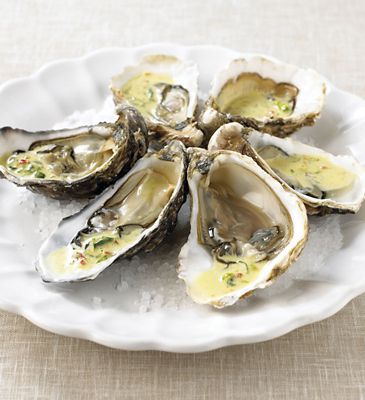 Oysters With Chilli And Lime Mayonnaise