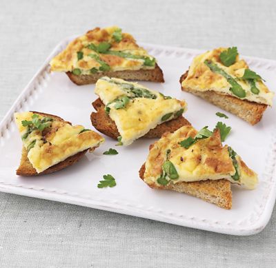 Asparagus Frittata On Crostini