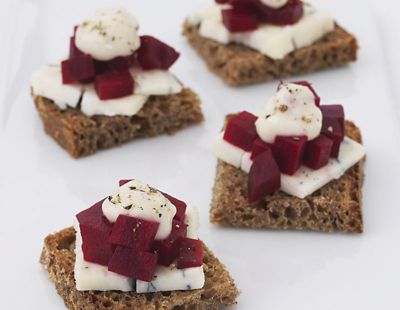 Mini Topped Rye Breads