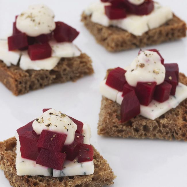 Mini Topped Rye Breads