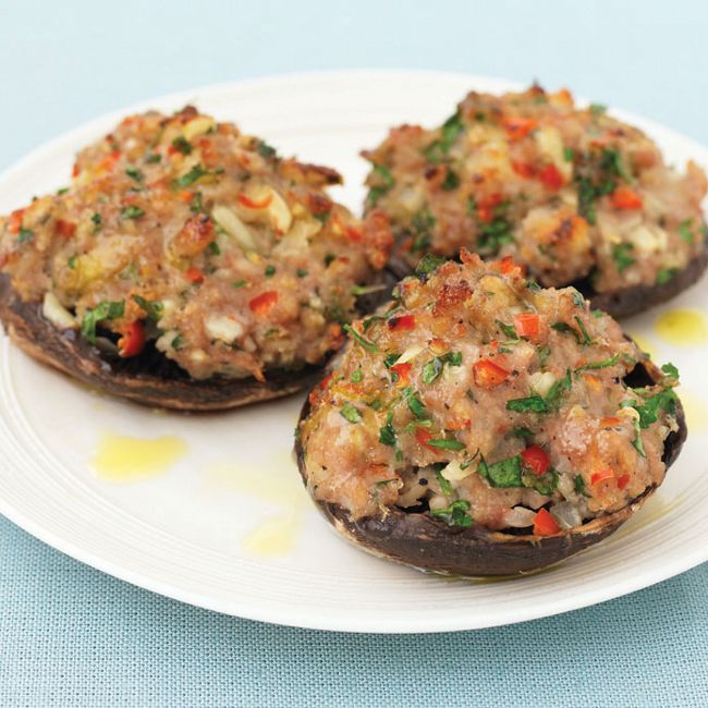 Pork Stuffed Mushrooms