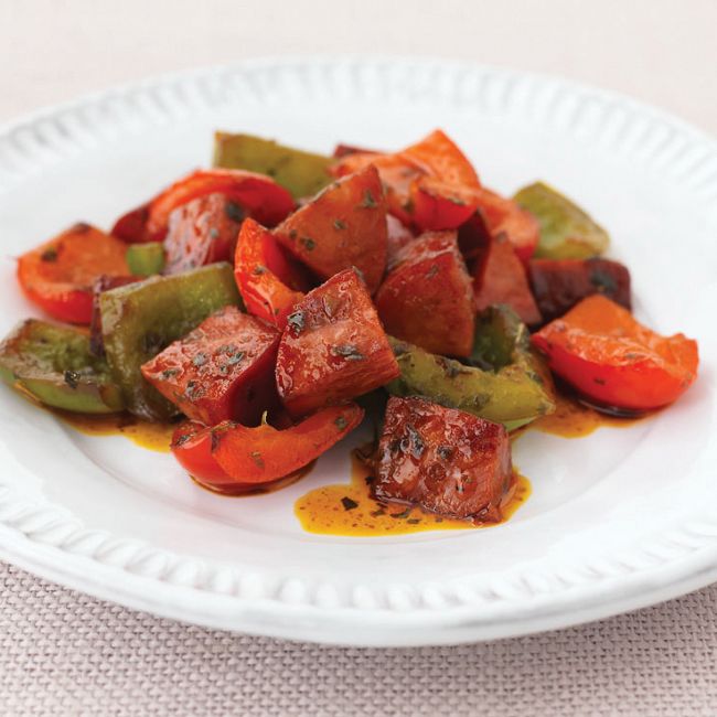 Chorizo With Capsicums