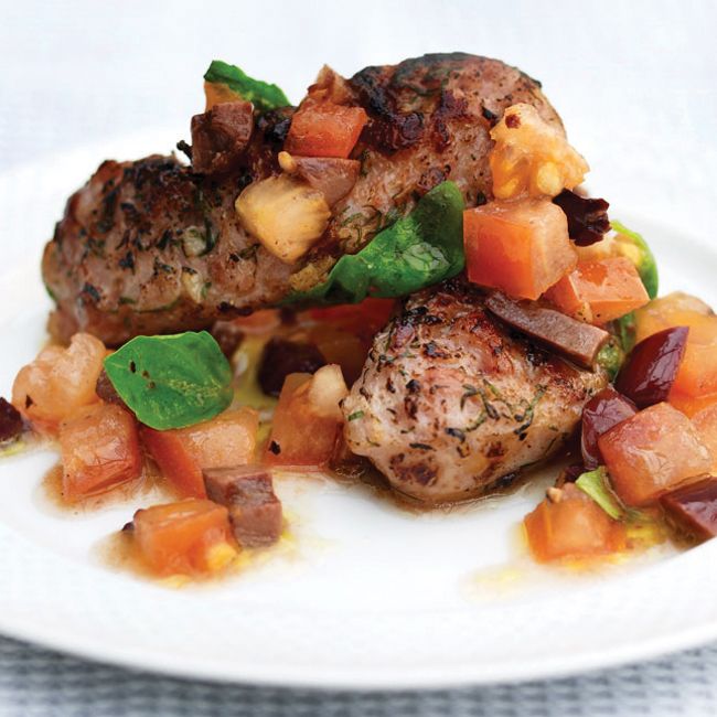 Pork & Fennel Sausages With Fresh Tomato Salsa