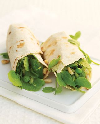 Courgette And Pea Mini Tortillas