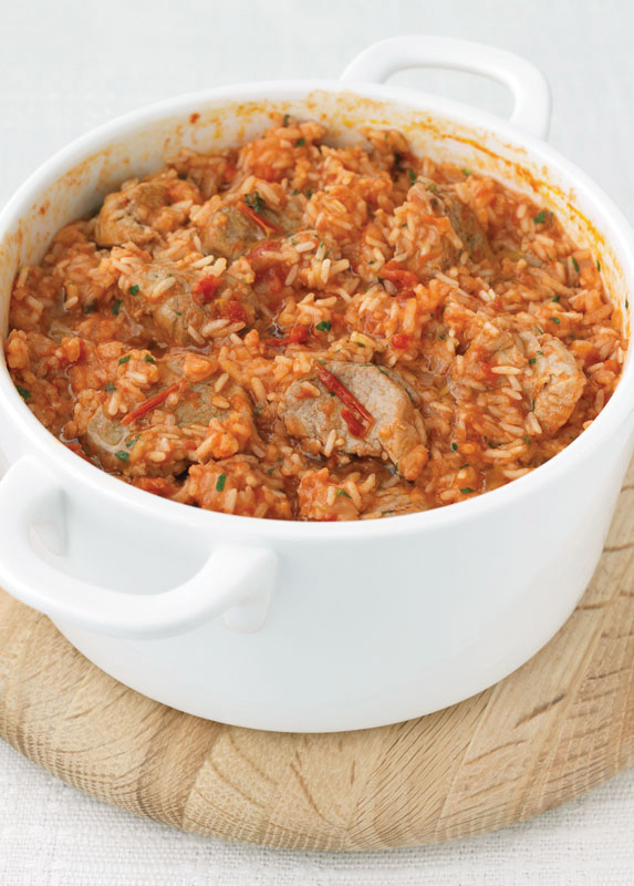 Pork With Rice & Tomatoes
