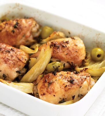 Chicken With Lemon & Olives