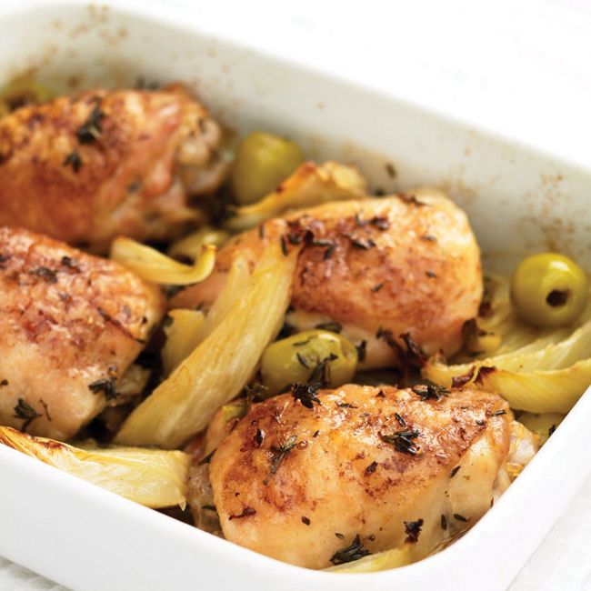 Chicken With Lemon & Olives