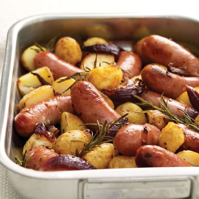 Rosemary & Chilli Sausages with New Potatoes