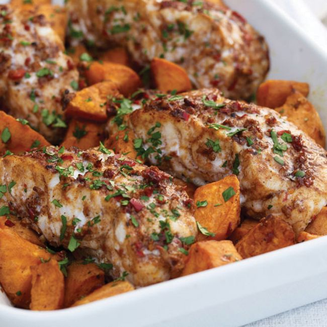 Jamaican-style Fish With Sweet Potatoes