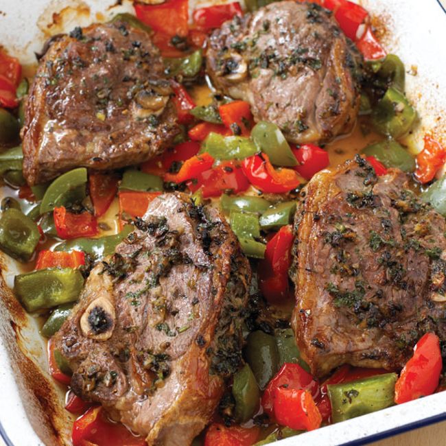 Lamb with Roasted Capsicums