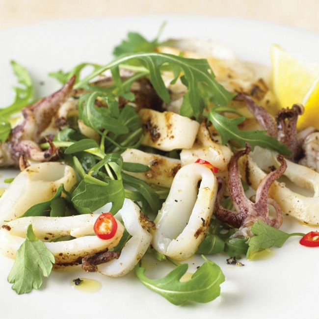 Chargrilled Squid & Rocket Salad