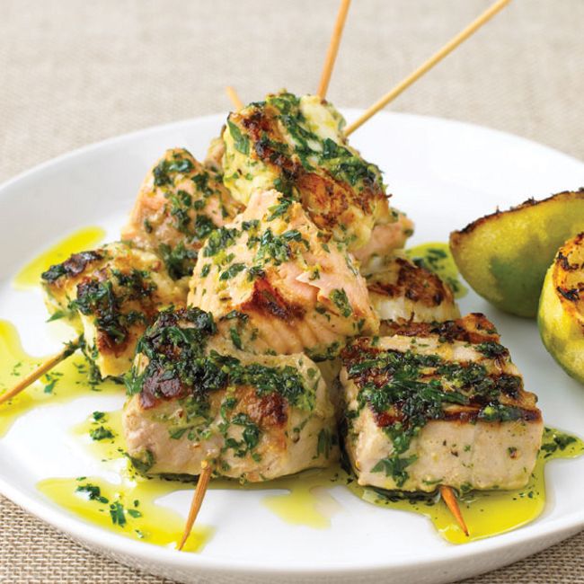Mixed Fish Kebabs