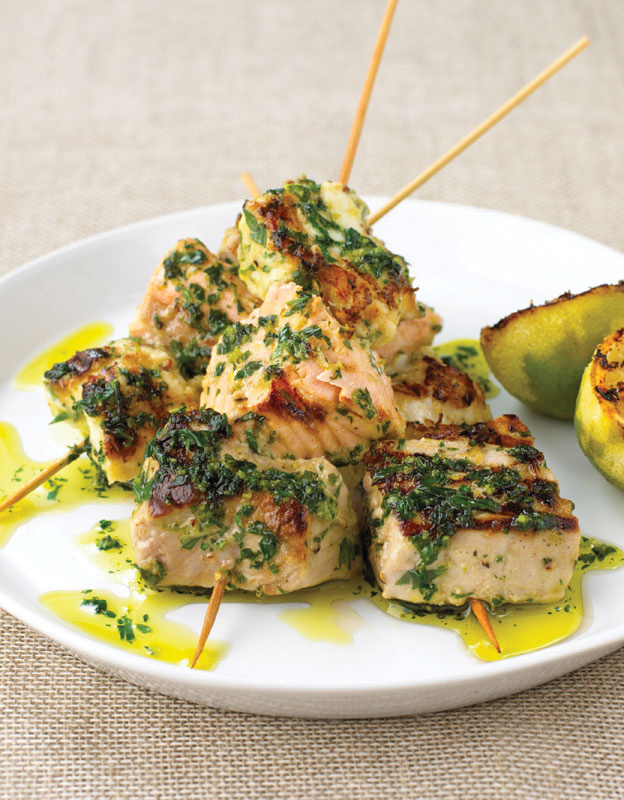Mixed Fish Kebabs