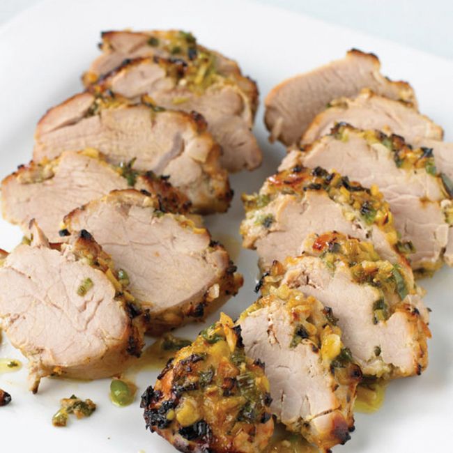 Marinated Pork Tenderloin In Soy & Rice Vinegar