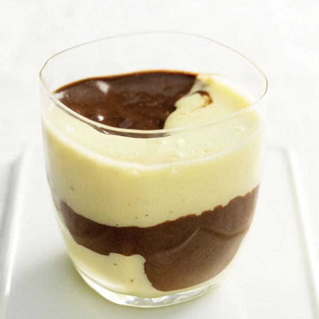 Dark Chocolate & White Chocolate Mousse