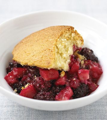 Blackberry And Apple Sponge