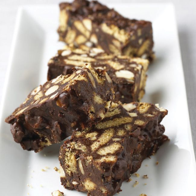 Dark Chocolate Biscuit Cake