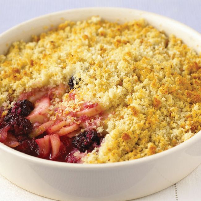 Apple & Blackberry Crumble