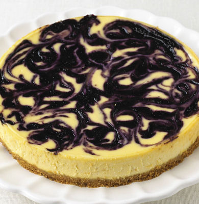 Blueberry-ripple Cheesecake
